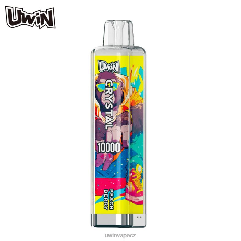 UWIN Vape Dobíjecí - broskvové bobule FLFNH12 UWIN CRYSTAL 10 000 jednorázových vapů
