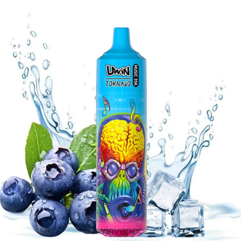 UWIN Vape Chuť - borůvka na ledě FLFNH19 UWIN CRYSTAL 35k jednorázové vapy