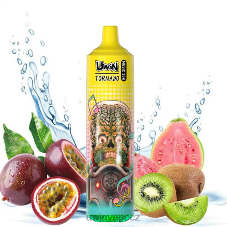 UWIN Vape Dobíjecí - kiwi mučenka guava FLFNH23 UWIN CRYSTAL 35k jednorázové vapy