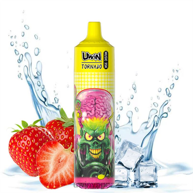 UWIN Vape Nikotin - jahodový led FLFNH24 UWIN CRYSTAL 35k jednorázové vapy