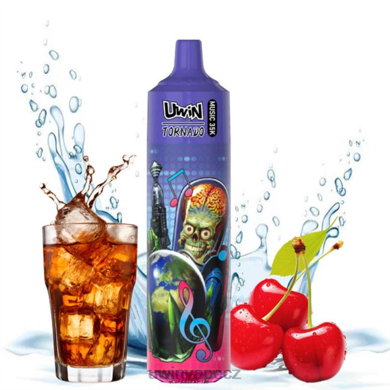 UWIN Vape Obchod - třešňová cola FLFNH28 UWIN CRYSTAL 35k jednorázové vapy